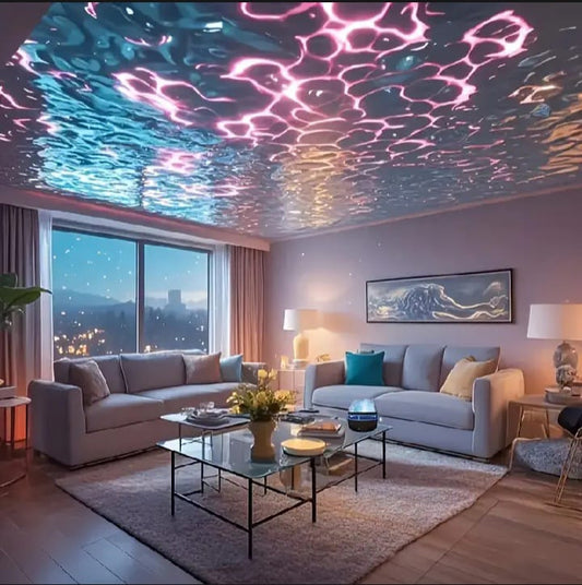 2 in 1 Northern Lights and Ocean Wave Projector with 14 Effects.