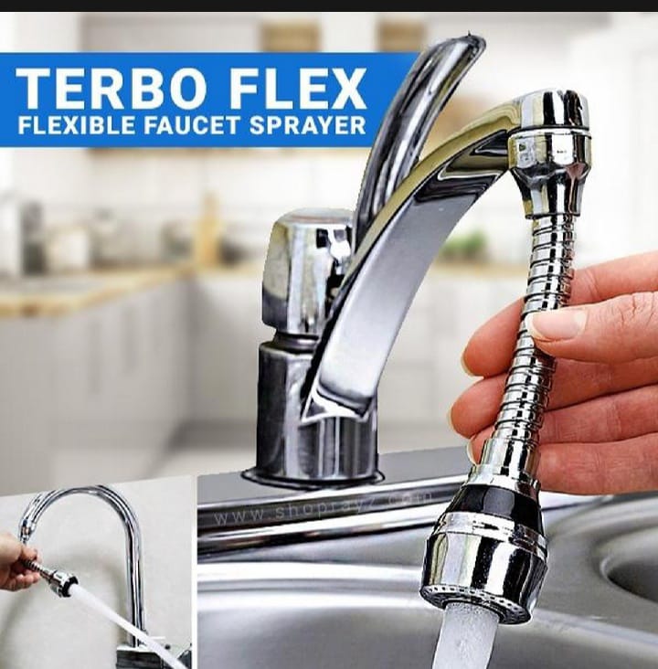 Universal Turbo Flex splash 360 degree swivel tap water filter nozzle bathroom faucet,