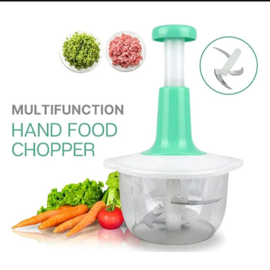 Manual Hand Push Chopper for Vegetables, Meat, and Fruits